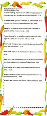 Menu photo 5 El Patron Mexican Kitchen II Wilmington, IL Menu photo 5 El Patron Mexican Kitchen II Wilmington, IL