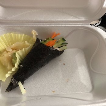 Bento Cafe - I couldn't wait to eat so here is one veggie roll - Japanese Near Me - Hainesville, Illinois