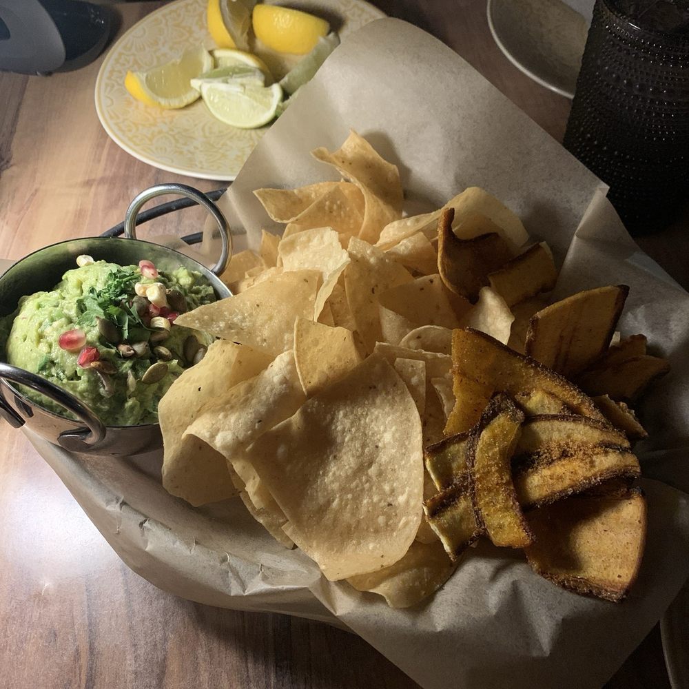 Alma Southwest Steakhouse - Guacamole with chips and plantain chips - Steakhouses Near Me - Scottsdale, Arizona Alma Southwest Steakhouse - Guacamole with chips and plantain chips - Steakhouses Near Me - Scottsdale, Arizona