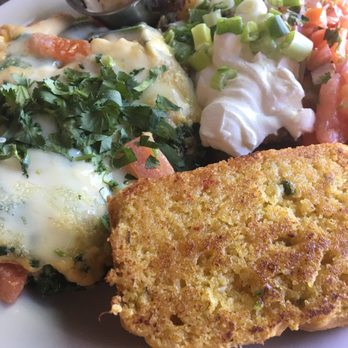 Crossroads Cafe - Scramble with hash browns and corn bread! - Cafes Near Me - Joshua Tree, California Crossroads Cafe - Scramble with hash browns and corn bread! - Cafes Near Me - Joshua Tree, California