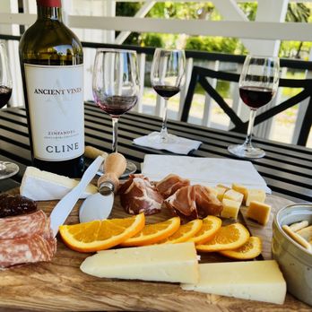 Cline Family Cellars - Sip and bites ($25) + AV Zinfandel (+$25) - Wine Tasting Room Near Me - Sonoma, California Cline Family Cellars - Sip and bites ($25) + AV Zinfandel (+$25) - Wine Tasting Room Near Me - Sonoma, California