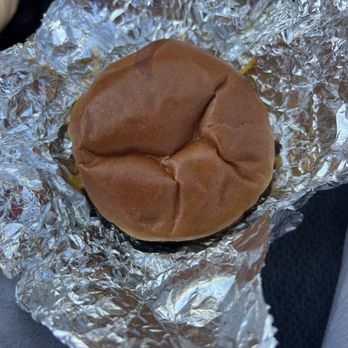 Hamburger Mikey - A Fat Mikey Burger w/cheddar cheese (Meat & Cheese Only) - Burgers Near Me - Muskegon, Michigan