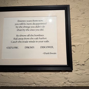 The Steerage Dining Saloon - Quote from Mark Twain. - Comfort Food Near Me - Port Washington, Wisconsin