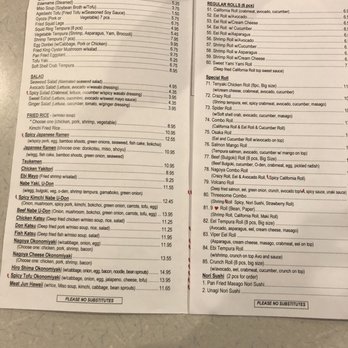 Nagoya - Menu as of 12/15/18 (sorry the prices are cut off) - Japanese Near Me - Lemoyne, Pennsylvania Nagoya - Menu as of 12/15/18 (sorry the prices are cut off) - Japanese Near Me - Lemoyne, Pennsylvania