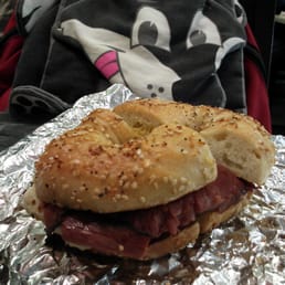 Egg-strami on everything bagel. Egg-strami on everything bagel.