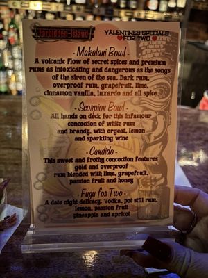 Menu photo 8 Forbidden Island Alameda, CA Menu photo 8 Forbidden Island Alameda, CA