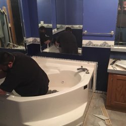 Wetzel Remodeling - We replaced it with a glass shower n tile