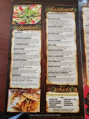 Menu photo 3 Cabrera's Mexican Cuisine Arcadia, CA