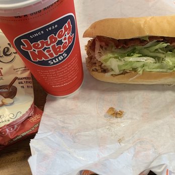 Jersey Mike's Subs - #26 Bacon Ranch Chicken Cheese Steak with Pepsi Brand Soda and Chips - Fast Food Near Me - Lake Ridge, Virginia Jersey Mike's Subs - #26 Bacon Ranch Chicken Cheese Steak with Pepsi Brand Soda and Chips - Fast Food Near Me - Lake Ridge, Virginia