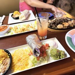 Nacho Mama's - Fajita sides and nacho mamas loaded burrito