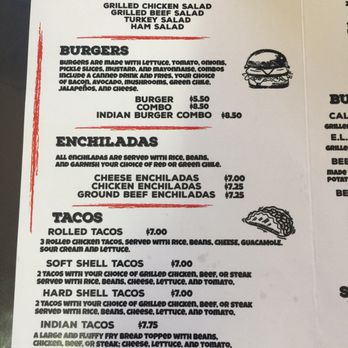 E. L. A. - Menu - Mexican Near Me - Mescalero, New Mexico