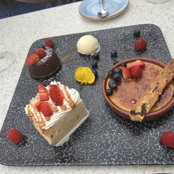 Poseidon On The Beach - Dessert platter, love everything - Seafood Near Me - Del Mar, California Poseidon On The Beach - Dessert platter, love everything - Seafood Near Me - Del Mar, California