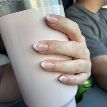 Swan Nails & Spa - Baby pink almond shaped French tip - Nail Salons Near Me - San Marcos, California Swan Nails & Spa - Baby pink almond shaped French tip - Nail Salons Near Me - San Marcos, California