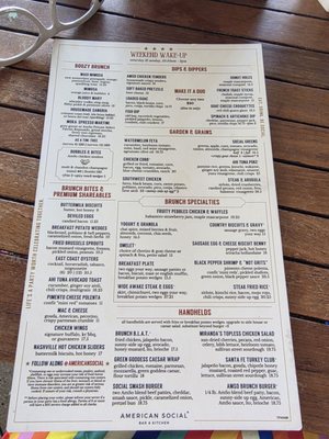 Menu photo 2 American Social Tampa, FL Menu photo 2 American Social Tampa, FL