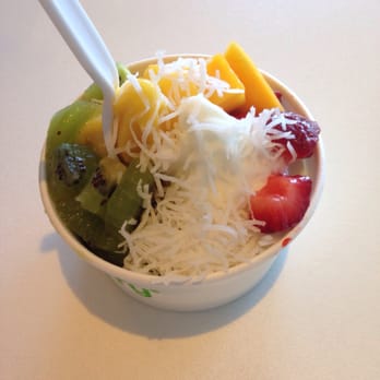 Pinkberry - Original and the dairy free mango, both are great but mixed together...nope. Lol - Ice Cream & Frozen Yogurt Near Me - Elk Grove, California Pinkberry - Original and the dairy free mango, both are great but mixed together...nope. Lol - Ice Cream & Frozen Yogurt Near Me - Elk Grove, California