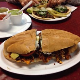 I forget the name of this sandwich, but I do remember it's filling was scrambled eggs and chorizo.