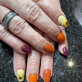 Venetian Nail Bar - Thank you Tom for my festive nails! Just in time for Thanksgiving! - Nail Salons Near Me - Cibolo, Texas Venetian Nail Bar - Thank you Tom for my festive nails! Just in time for Thanksgiving! - Nail Salons Near Me - Cibolo, Texas