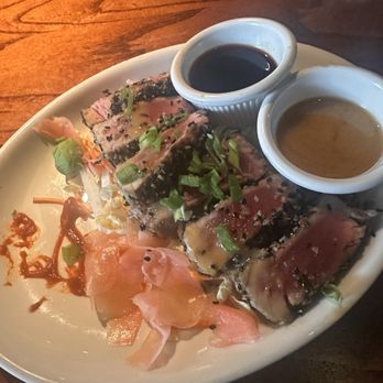 Village Tavern - Ahi Tuna Sashimi - New American Near Me - Winston-Salem, North Carolina