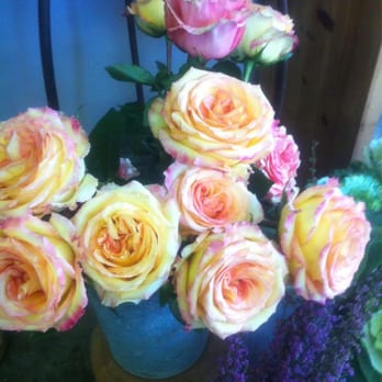 Arjan Flowers & Herbs - Sunrise-colored roses. - Florists Near Me - Oakland, California Arjan Flowers & Herbs - Sunrise-colored roses. - Florists Near Me - Oakland, California