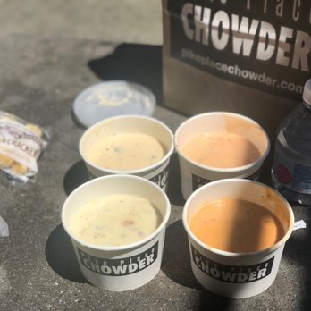 Pike Place Chowder - Chowder sampler - Seafood Near Me - Seattle, Washington