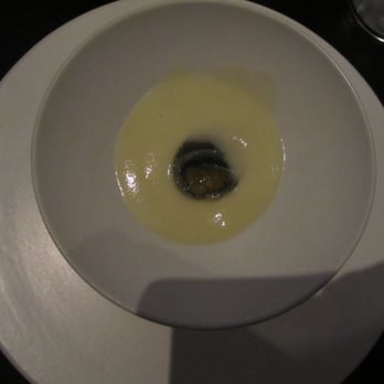 Benu - Thousand-year-old quail egg, potage, ginger - Asian Fusion Near Me - San Francisco, California Benu - Thousand-year-old quail egg, potage, ginger - Asian Fusion Near Me - San Francisco, California