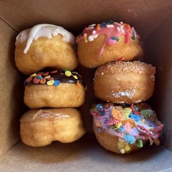 Lil' Funky Donuts - My 6 pack. Aren't they cute? - Donuts Near Me - Portland, Oregon Lil' Funky Donuts - My 6 pack. Aren't they cute? - Donuts Near Me - Portland, Oregon