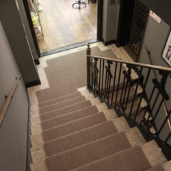 Custom Stair Runners - Grey Sisal Stair and Landing Runner for Rag & Bone. New York, NY