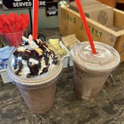 Hip-Stirs Coffee House - Milky Way blended frappe/ Mocha & hazelnut Latte