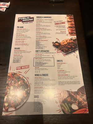 Menu photo 2 Public House Las Vegas, NV