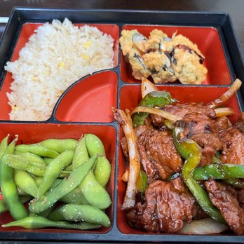 Kimbe Asian Bistro - Bento box B7. Mongolian Beef Bento Box - Japanese Near Me - Jacksonville, Florida Kimbe Asian Bistro - Bento box B7. Mongolian Beef Bento Box - Japanese Near Me - Jacksonville, Florida