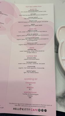 Menu photo 1 Hello Kitty Cafe Santa Clara, CA