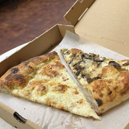 White and mushroom slices  @davideatsdc