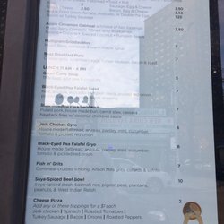 Brownsville Community Culinary Center - Menu Part 1