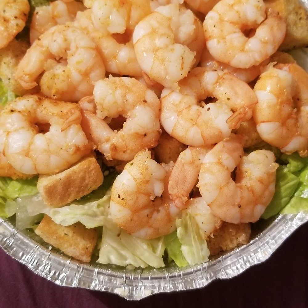 Chipot Lee Pizza - Grilled shrimp Cesar salad extra shrimp deal for under $11 - Chinese Near Me - East Orange, New Jersey