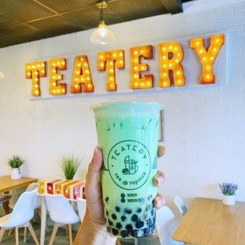 Teatery - Tea and Tapioca - Honeydew milk tea with tapioca - Bubble Tea Near Me - Baton Rouge, Louisiana
