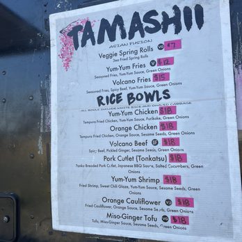 Tamashii - Menu - Food Trucks Near Me