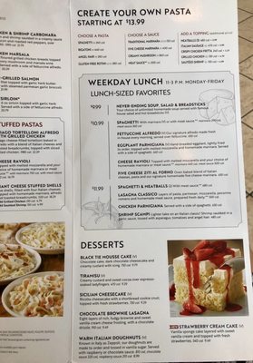 Menu photo 4 Olive Garden Italian Restaurant Montclair, CA