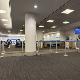 Gate area - construction going on so alternative routes into gates as of February 2026