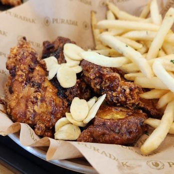 Puradak - Black aglio + fries - Chicken Wings Near Me - Buena Park, California Puradak - Black aglio + fries - Chicken Wings Near Me - Buena Park, California