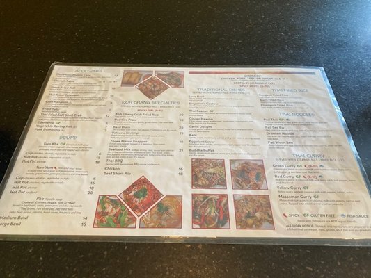 Menu photo 2 Koh Chang Thai Restaurant Missoula, MT