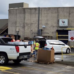 St. Mary's Food Bank - Donation area, St Mary's Food Bank