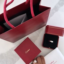 Love ring with diamonds