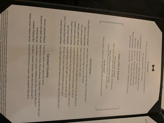 Menu photo 1 Eddie V's Prime Seafood Princeton, NJ
