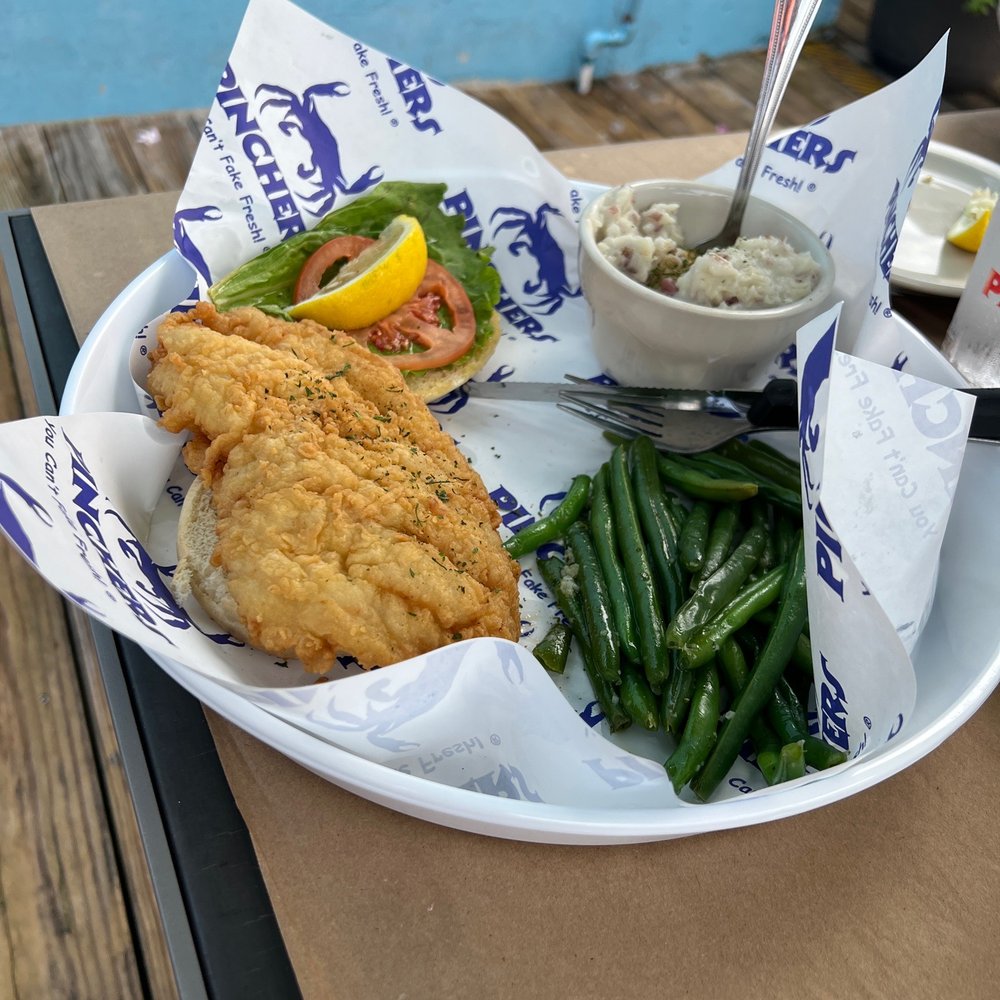 Pinchers - GULF GROUPER SANDWICH - Seafood Near Me - Naples, Florida Pinchers - GULF GROUPER SANDWICH - Seafood Near Me - Naples, Florida