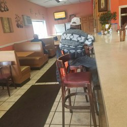View from first counter seat