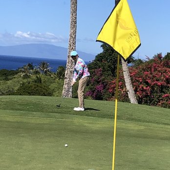 Wailea Golf Club - Wailea's Gold Course...beautiful backdrop of the Hawaiian Islands and the Pacific. - Sports Wear Near Me - Wailea, Hawaii