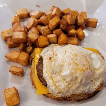 Oy! - Sausage egg sandwich -was huge - Breakfast & Brunch Near Me - Buford, Georgia