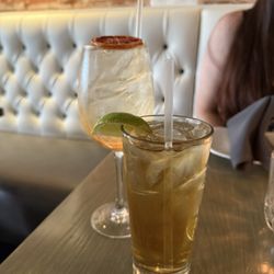 Circe Restaurant & Bar - Blood Orange and prosecco & Jameson and ginger ale