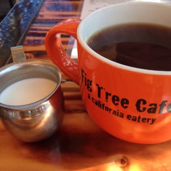 Fig Tree Cafe - Black coffee with coconut flavoring, delish! - Breakfast & Brunch Near Me - San Diego, California Fig Tree Cafe - Black coffee with coconut flavoring, delish! - Breakfast & Brunch Near Me - San Diego, California
