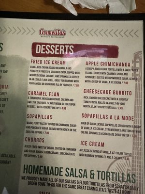 Menu photo 1 Carmelitas New Port Richey, FL Menu photo 1 Carmelitas New Port Richey, FL